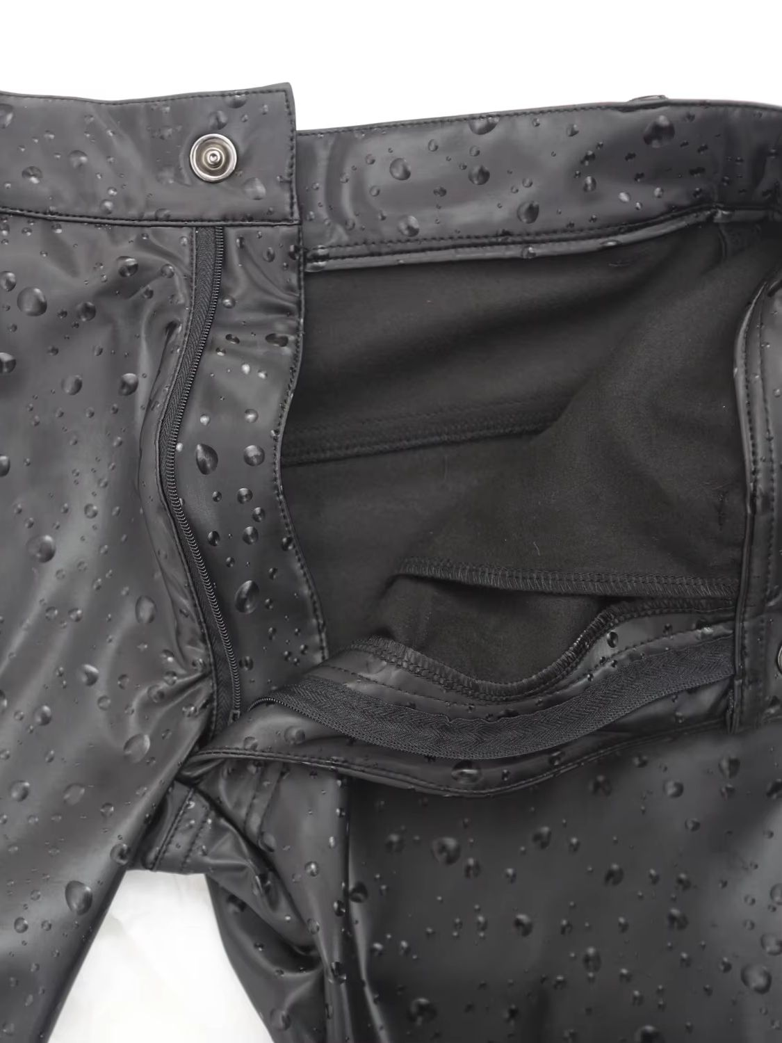 3D Water Drop Print Elastic PU - Street Fashion Jeans Men recension och pris