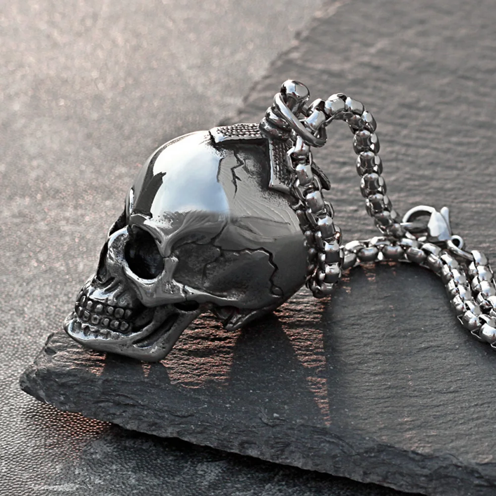 Goth Three Dimensional Skull P - Street Fashion Goth recension och pris